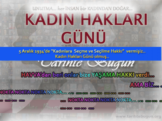 Kadınlara seçme ve seçilme hakkı ve kadın hakları 