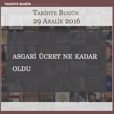 Asgari Ücret Ne kadar Oldu