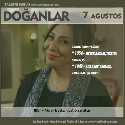 Bugün doğan özet 07 Ağustos
