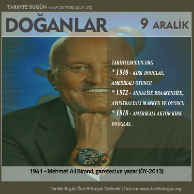 Bugün doğan özet 09 Aralik