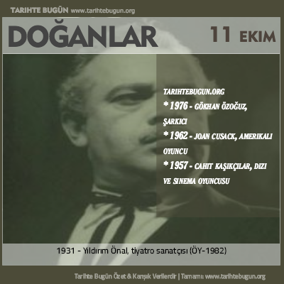 Bugün doğan özet 11 Ekim