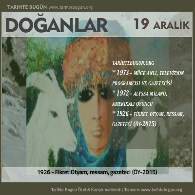 Bugün doğan özet 19 Aralik