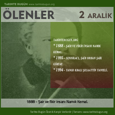 Bugün ölenler özet 02 Aralik
