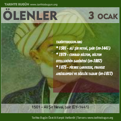 Bugün ölenler özet 03 Ocak