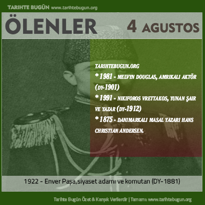 Bugün ölenler özet 04 Ağustos