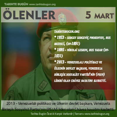 Bugün ölenler özet 05 Mart