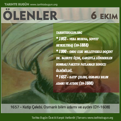Bugün ölenler özet 06 Ekim