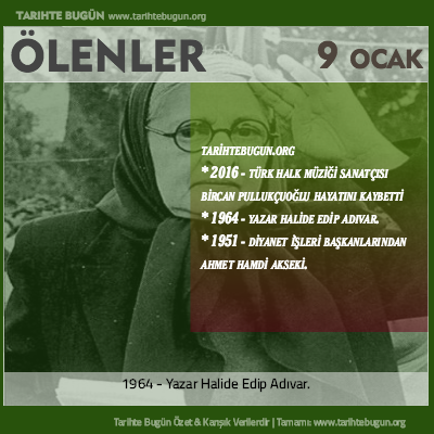 Bugün ölenler özet 09 Ocak