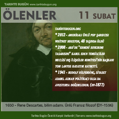 Bugün ölenler özet 11 Şubat