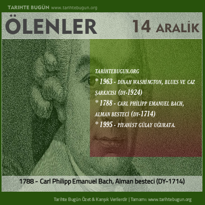 Bugün ölenler özet 14 Aralik