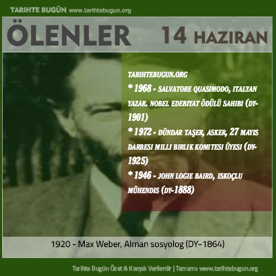 Bugün ölenler özet 14 Haziran