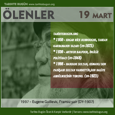 Bugün ölenler özet 19 Mart
