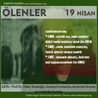 Bugün ölenler özet 19 Nisan