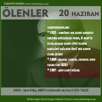 Bugün ölenler özet 20 Haziran