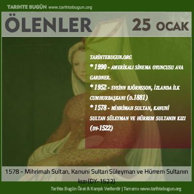 Bugün ölenler özet 25 Ocak