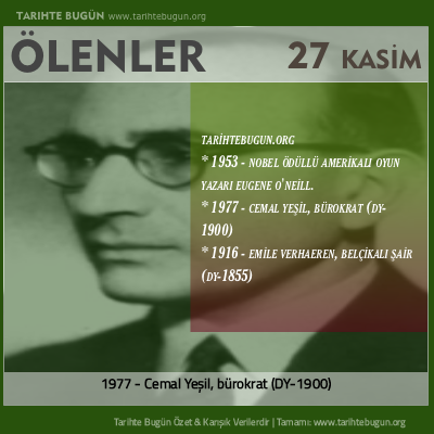 Bugün ölenler özet 27 Kasim