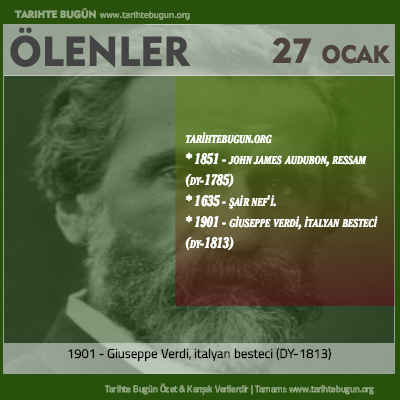 Bugün ölenler özet 27 Ocak