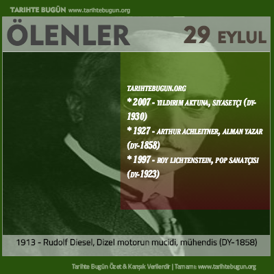 Bugün ölenler özet 29 Eylül