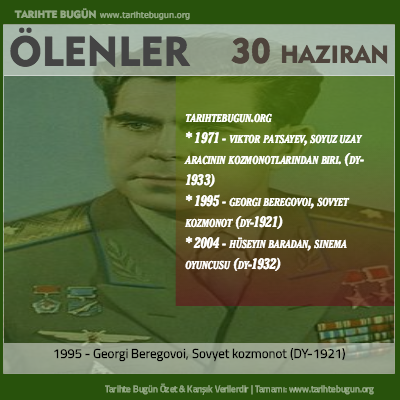 Bugün ölenler özet 30 Haziran