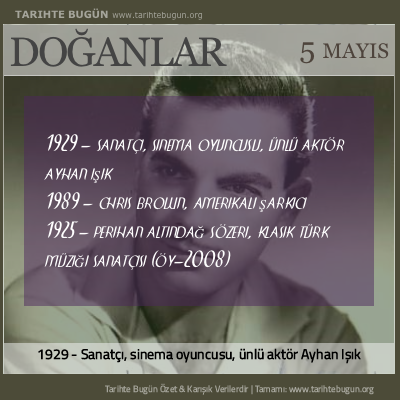 Bugün doğan özet 05 Mayis