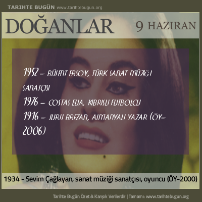 Bugün doğan özet 09 Haziran