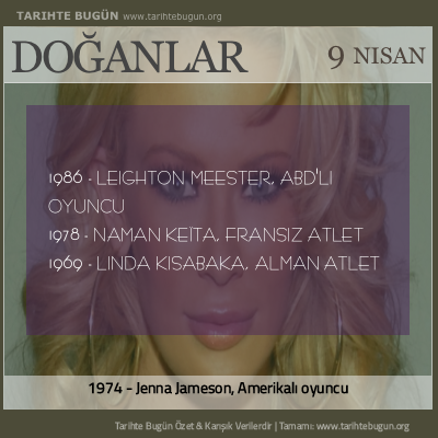 Bugün doğan özet 09 Nisan