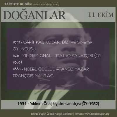 Bugün doğan özet 11 Ekim