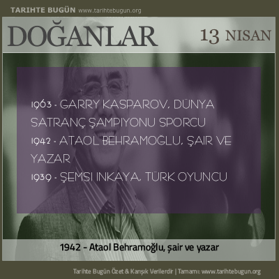 Bugün doğan özet 13 Nisan