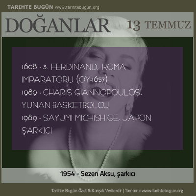 Bugün doğan özet 13 Temmuz