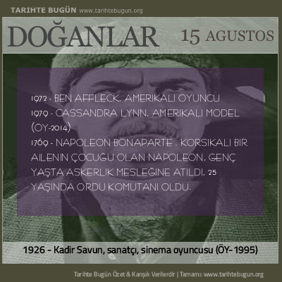Bugün doğan özet 15 Ağustos