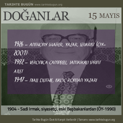 Bugün doğan özet 15 Mayis