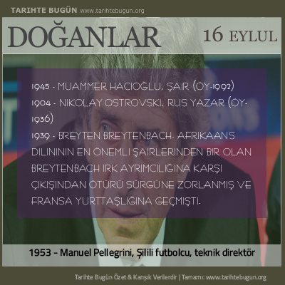 Bugün doğan özet 16 Eylül
