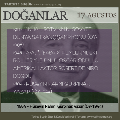 Bugün doğan özet 17 Ağustos
