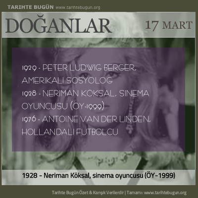 Bugün doğan özet 17 Mart