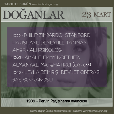 Bugün doğan özet 23 Mart