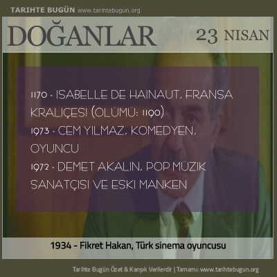 Bugün doğan özet 23 Nisan