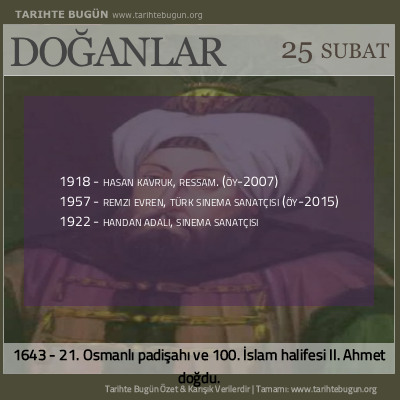 Bugün doğan özet 25 Şubat