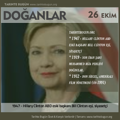 Bugün doğan özet 26 Ekim