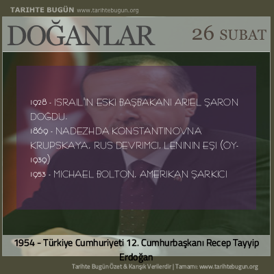 Bugün doğan özet 26 Şubat