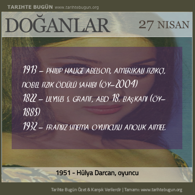 Bugün doğan özet 27 Nisan