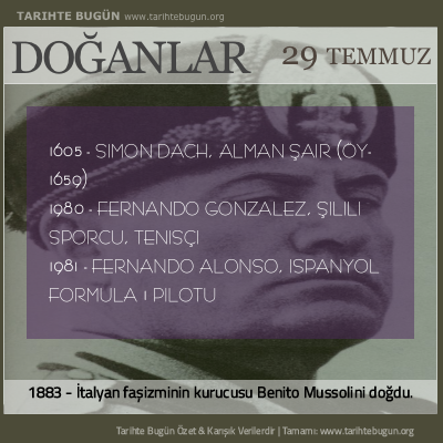 Bugün doğan özet 29 Temmuz