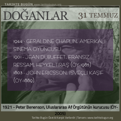 Bugün doğan özet 31 Temmuz