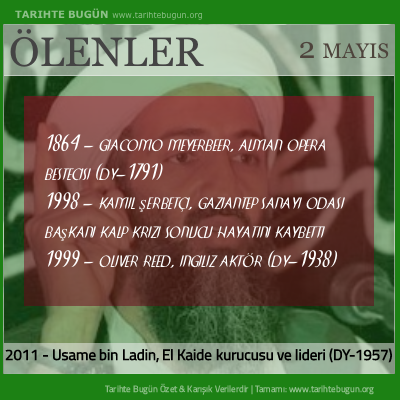 Bugün ölenler özet 02 Mayis