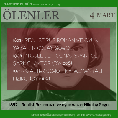 Bugün ölenler özet 04 Mart