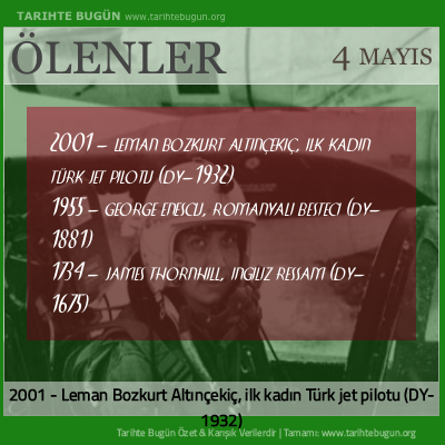 Bugün ölenler özet 04 Mayis