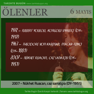 Bugün ölenler özet 06 Mayis