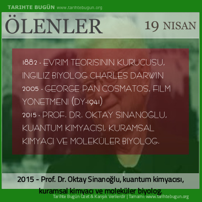 Bugün ölenler özet 19 Nisan