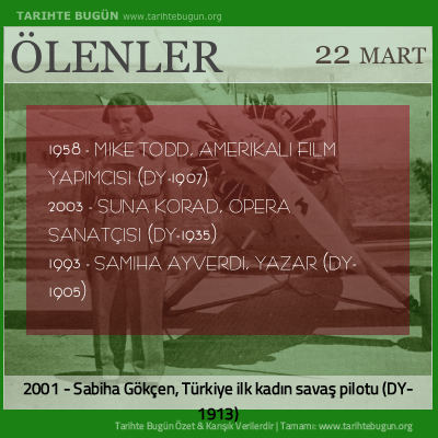 Bugün ölenler özet 22 Mart