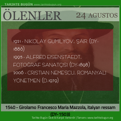 Bugün ölenler özet 24 Ağustos