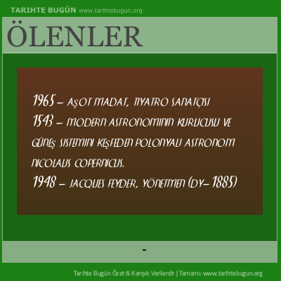 Bugün ölenler özet 24 Mayis